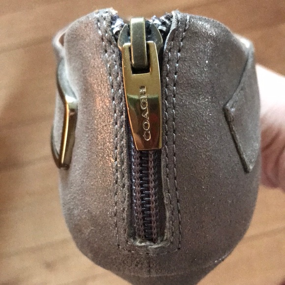 Coach Halsey leather bronze-grey 4” heels sz 10 - Picture 6 of 6